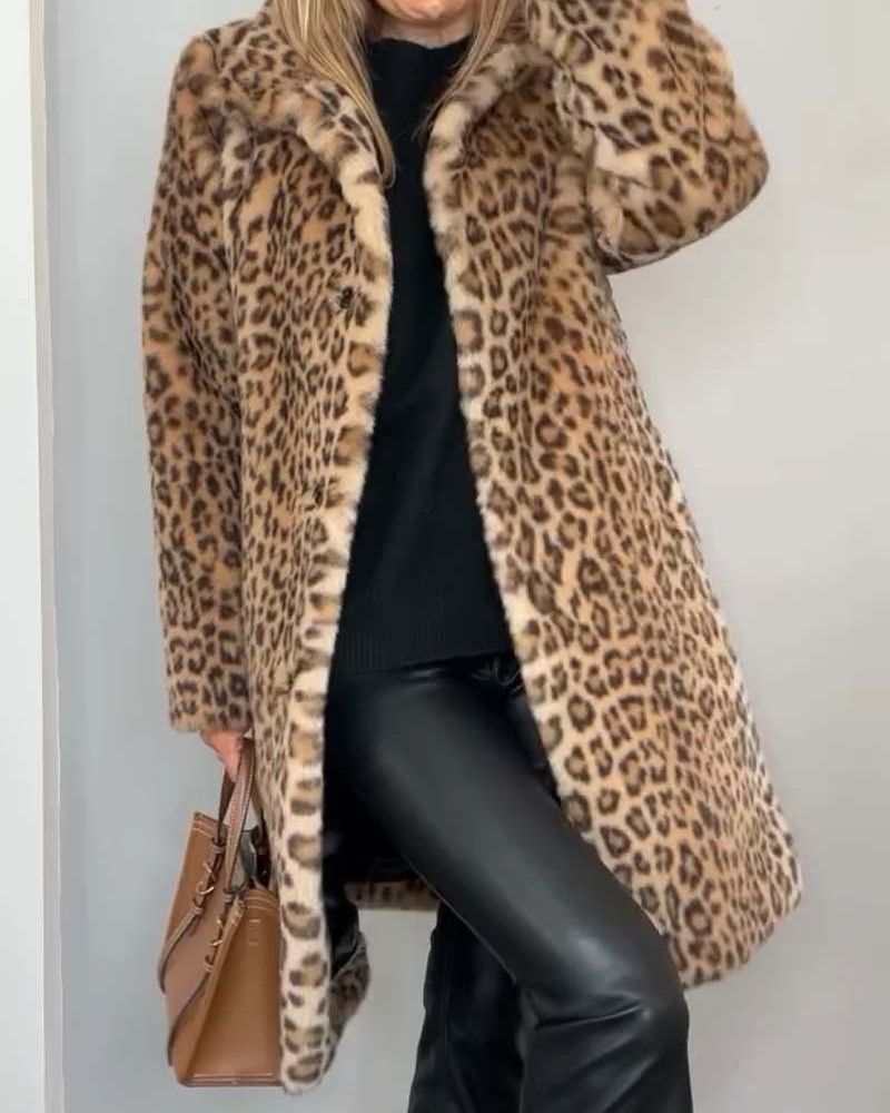 Lysandra™ Elegant Leopard Coat – Corvine Mode