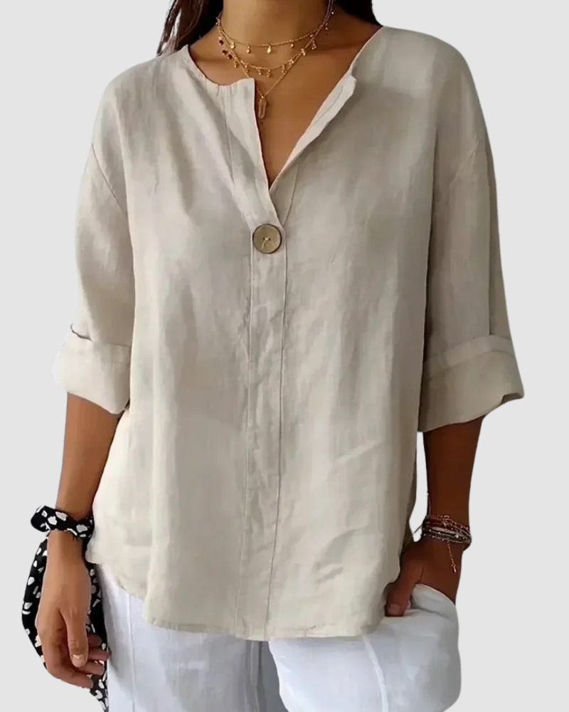 Nona™ Classic Blouse | Comfortable Everyday Women's Top – Corvine Mode